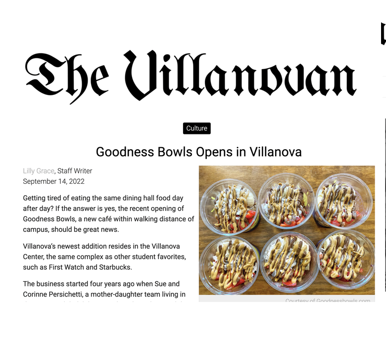 Villanovan Goodness Bowls Press